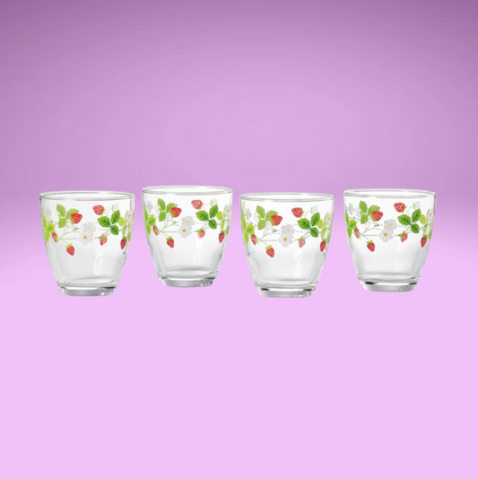 Strawberry Glass Cup