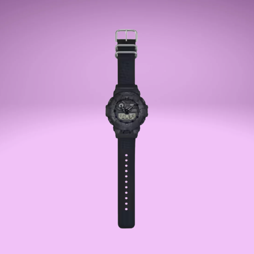 Black Canvas Strap G-Shock Watch (GA-700-BCE)