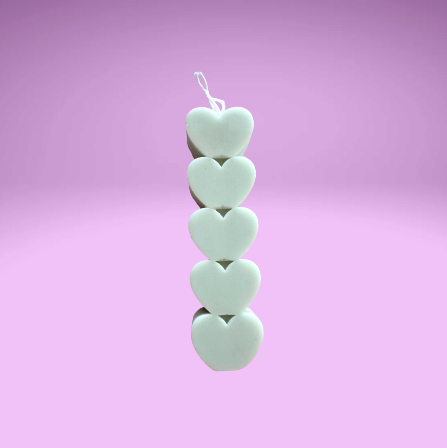 Heart Stack Candle (3 Colors)