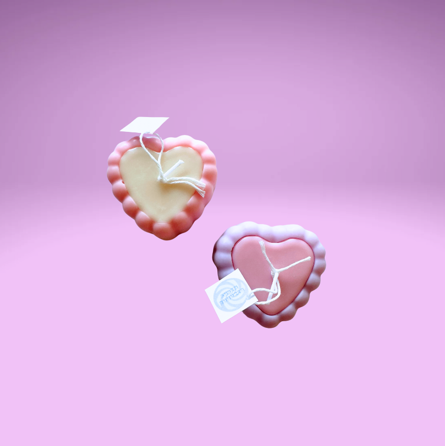 Mini Heart Candles (2 Colors)