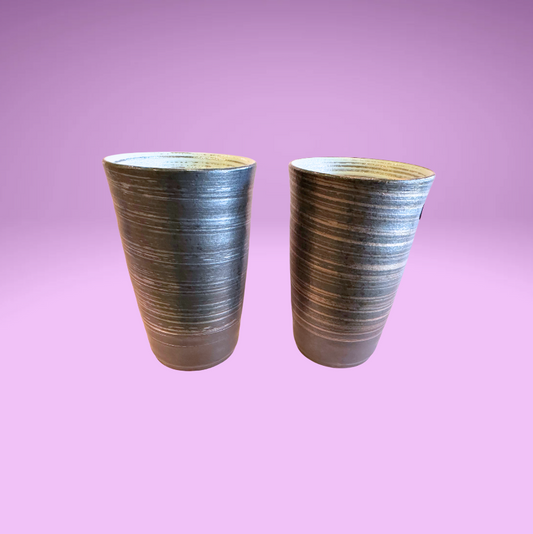 Ceramic Sake Cup (Gold or Silver Design)