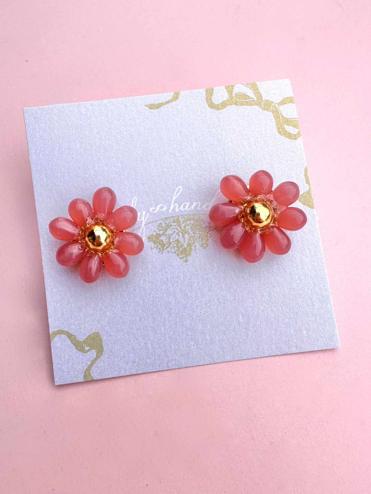 Pink Daisy Earring