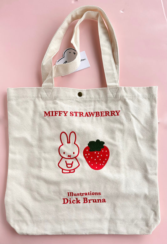 Miffy x Strawberry Tote Bag