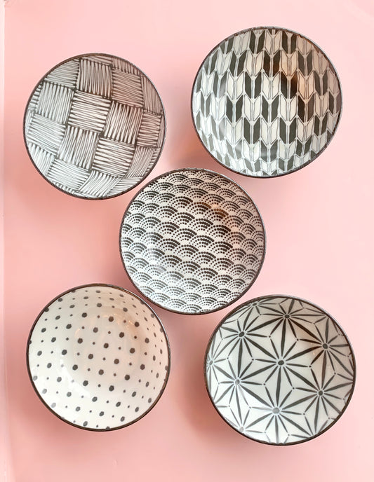 Japanese Patterned Small Bowls