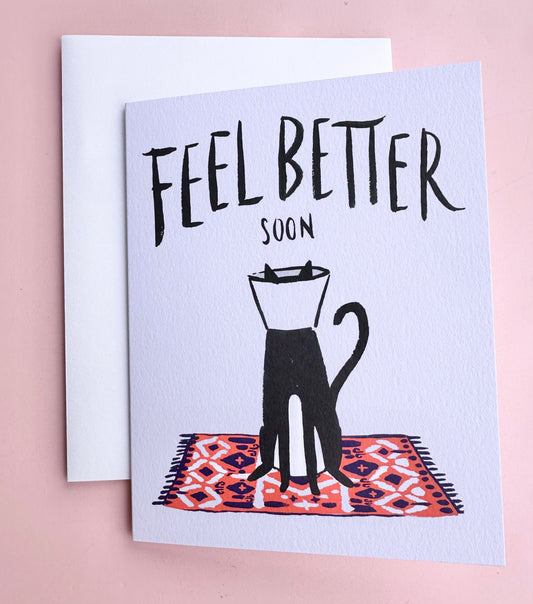 Cat Cone Card (Feel Better)