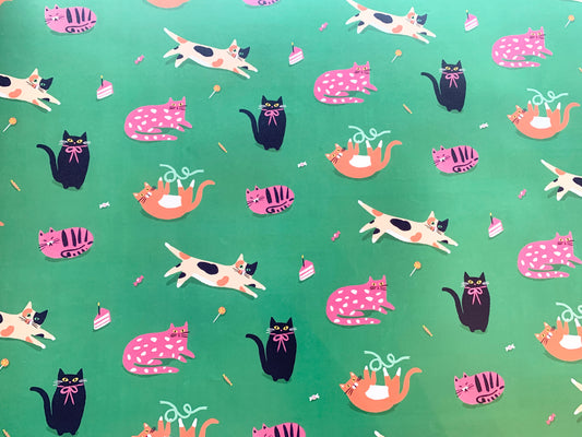 Candy Cat Gift Wrap (singles)