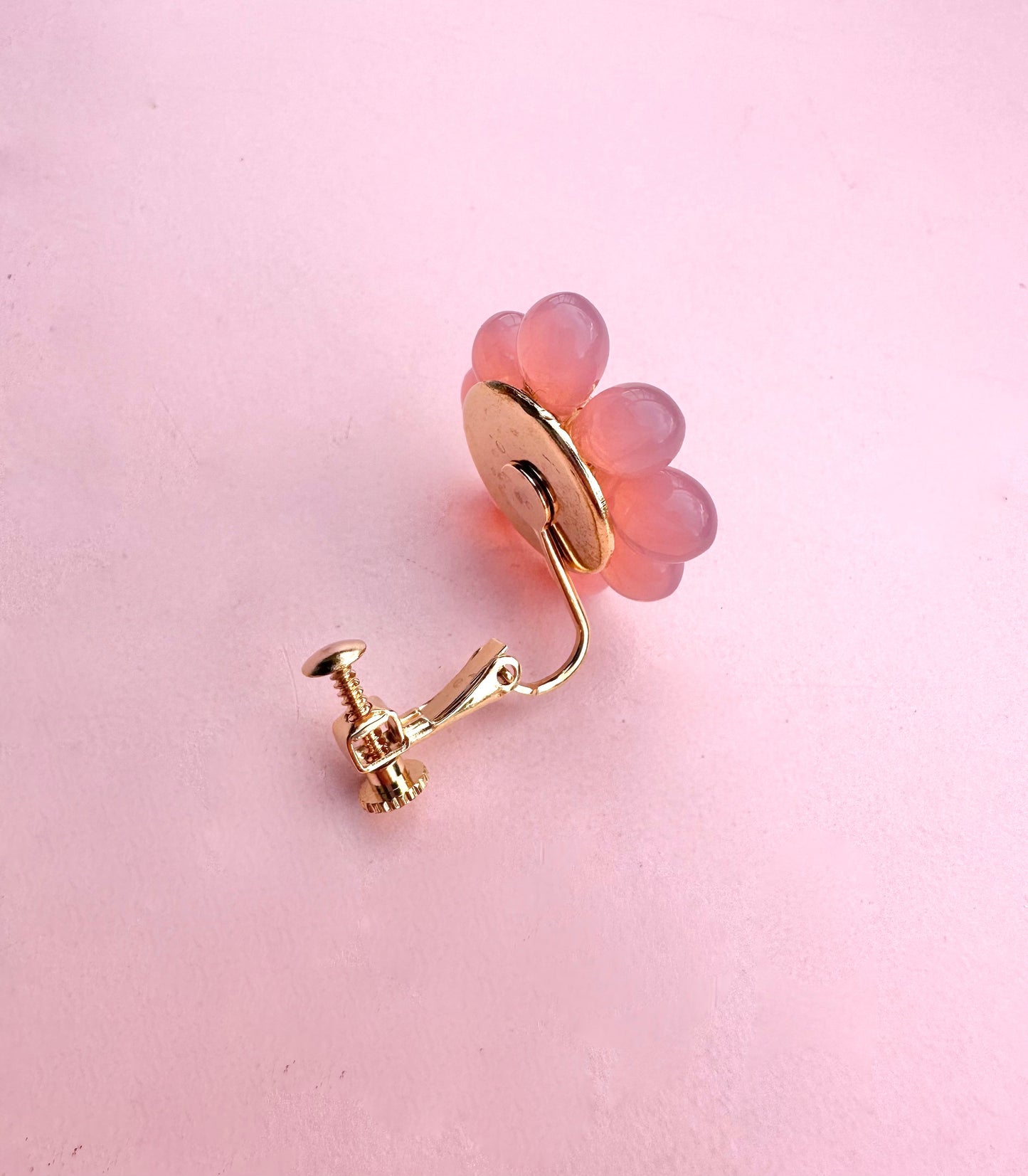 Pink Daisy Earring