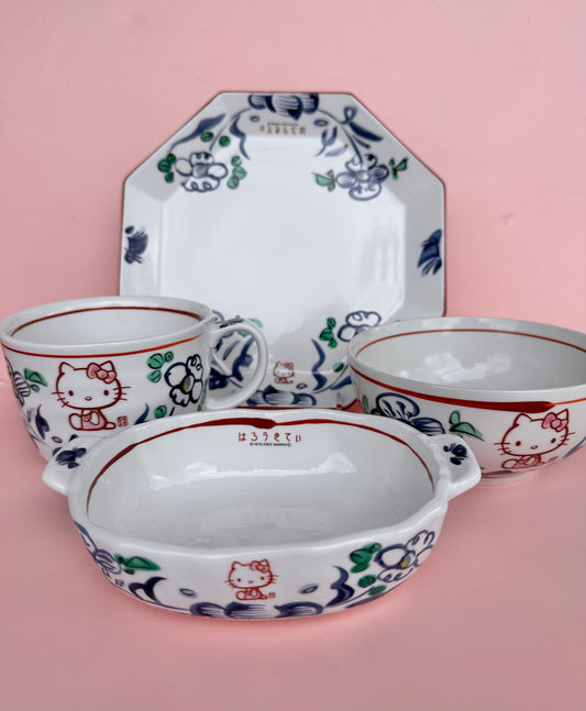 Hello Kitty Hand-Painted Dishware