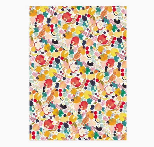 Fruits and Florals Wrapping Paper