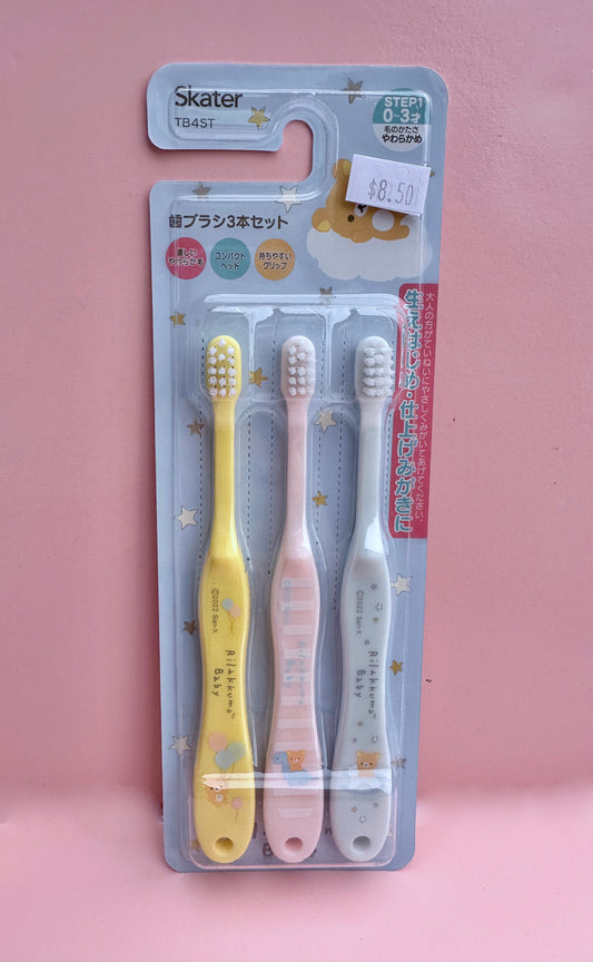 Rilakkuma Kids Toothbrushes (3pcs)