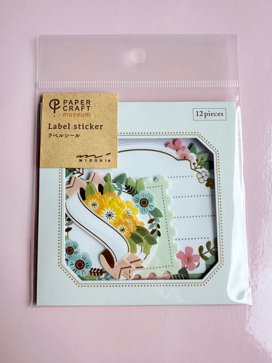 Flower Label Sticker