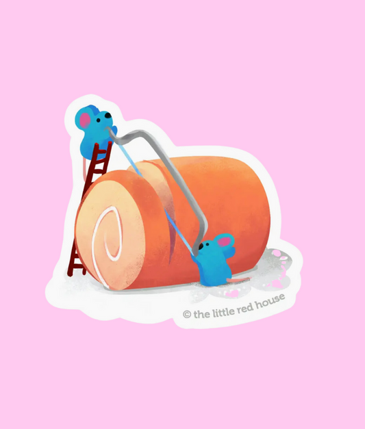 Cream Roll Mouse Sticker