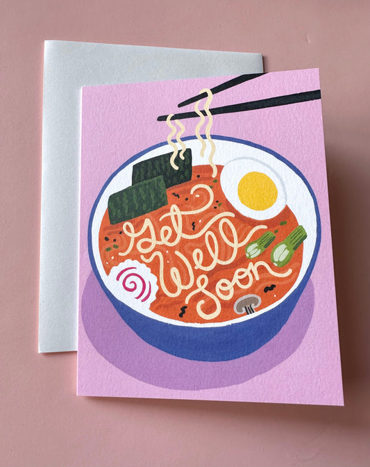 Get Well Soon Ramen Card